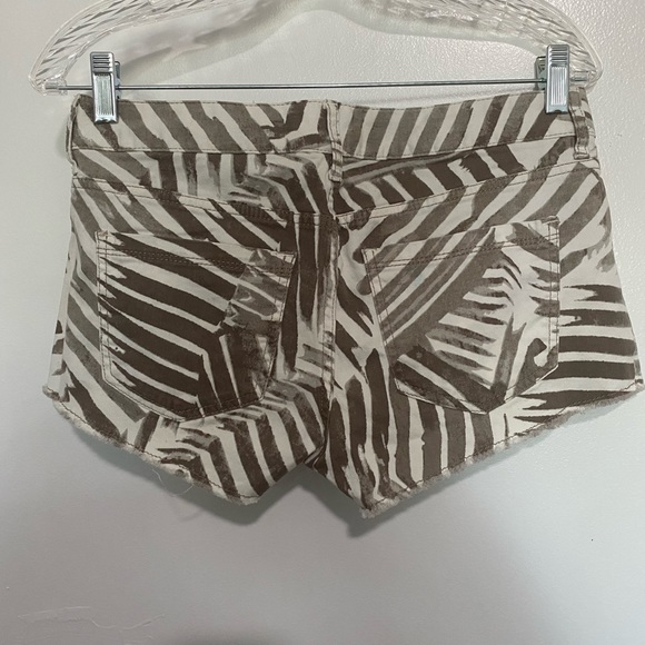 Women Denim Micro Short S Palms Tan Cream Low Rise Denim Jeans Short - Picture 3 of 14